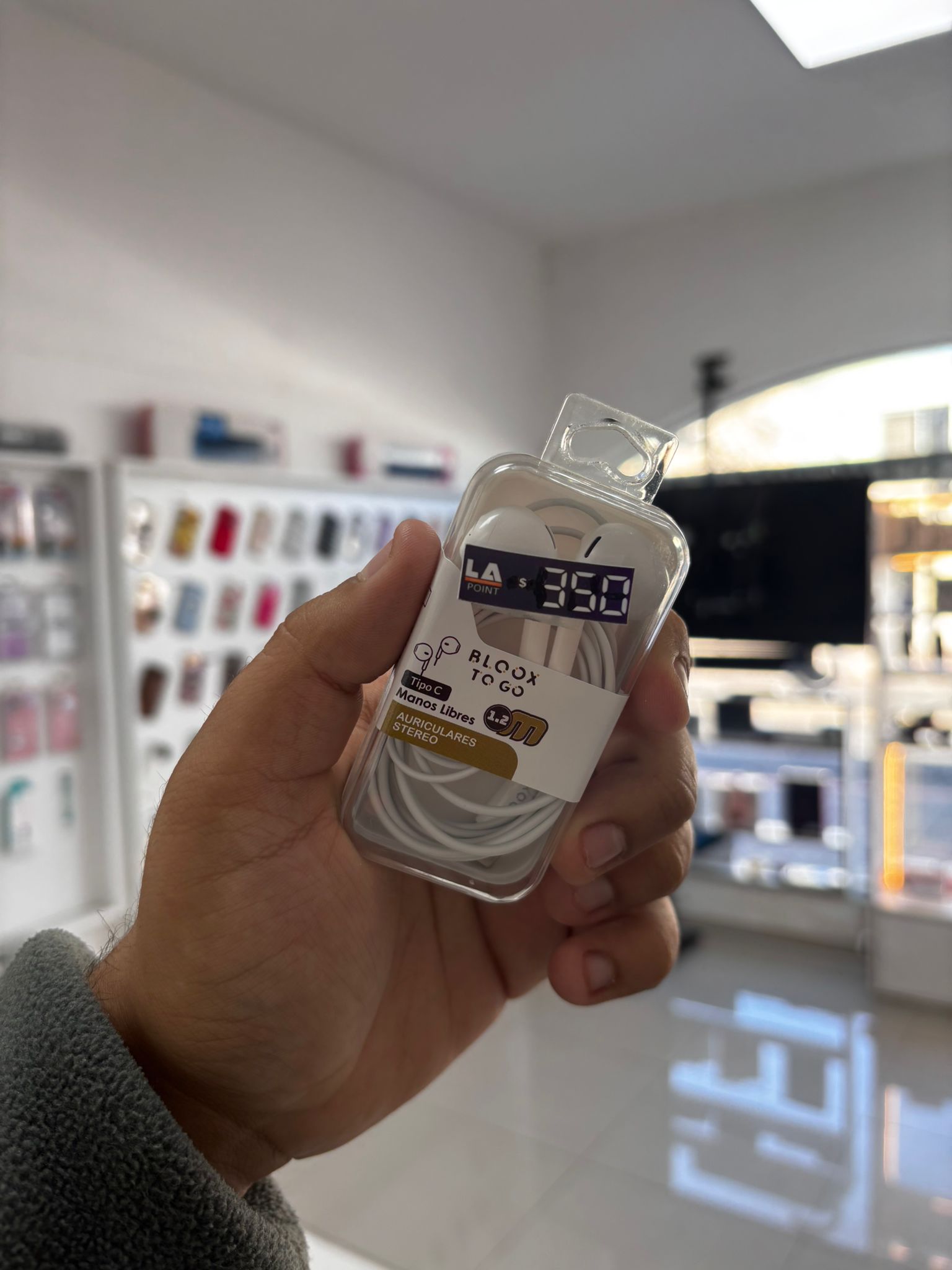 auriculares manos libres entrada tipo C