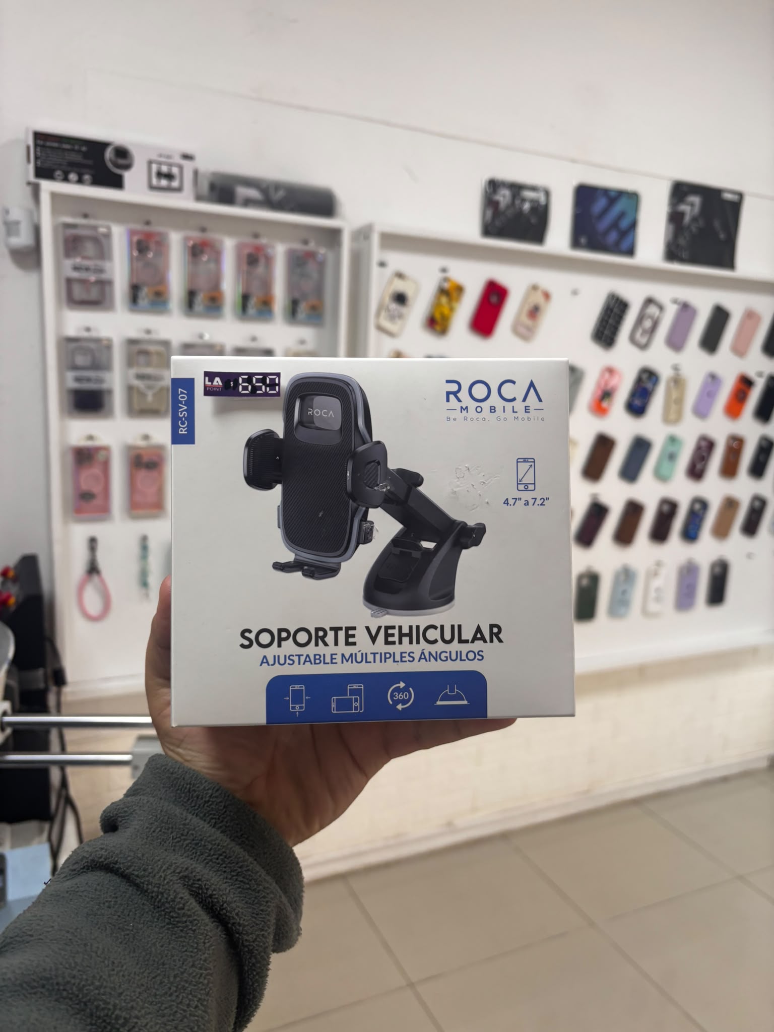 soporte vehicular ajustable múltiples ángulos