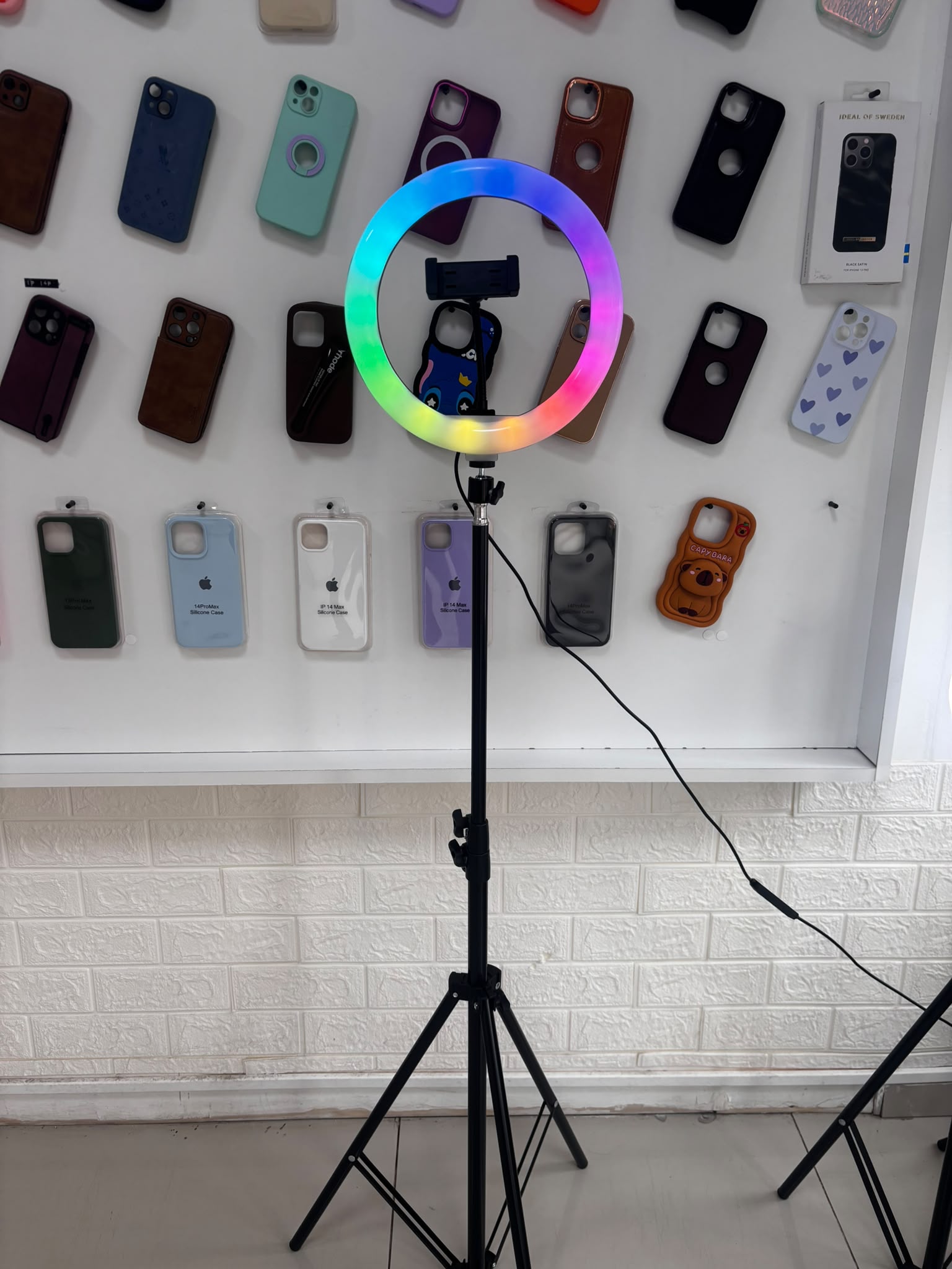 aro de luz rgb+ tripode
