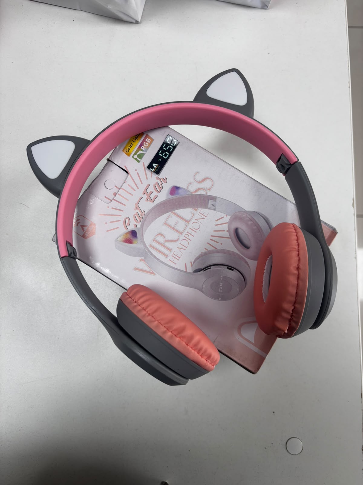 AURICULARES BLUETOOTH CAT Ear RGB